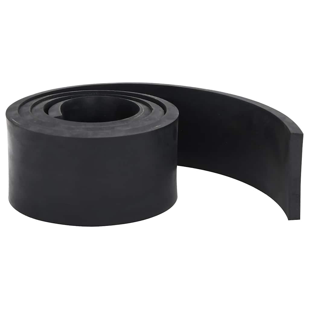 VidaXL bord en caoutchouc pour chasse-neige 200x10x1 cm noir