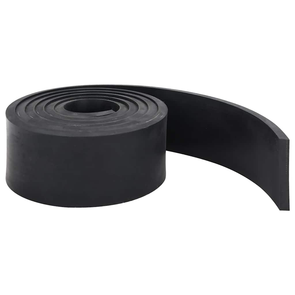 Vidaxxl bord en caoutchouc pour chasse-neige 250x10x1 cm noir