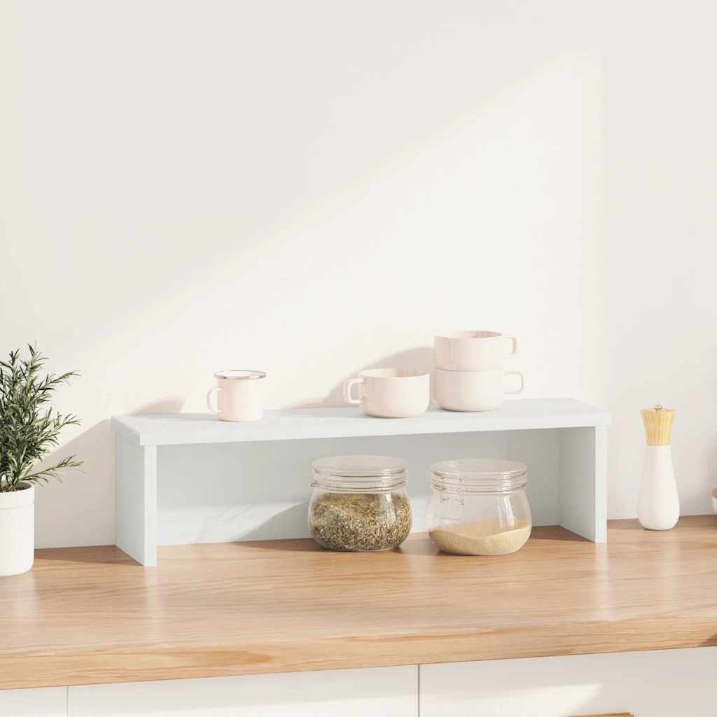 Vidaxx étagère de cuisine empilable 50x15x16 cm bois d'ingénierie blanc