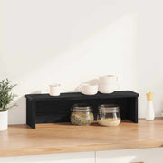 Vidaxx étagère de cuisine empilable 50x15x16 cm bois fini noir - afbeelding 2