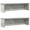 Vidaxx étagères de cuisine empilables 2 pcs 50x15x16 cm gris béton