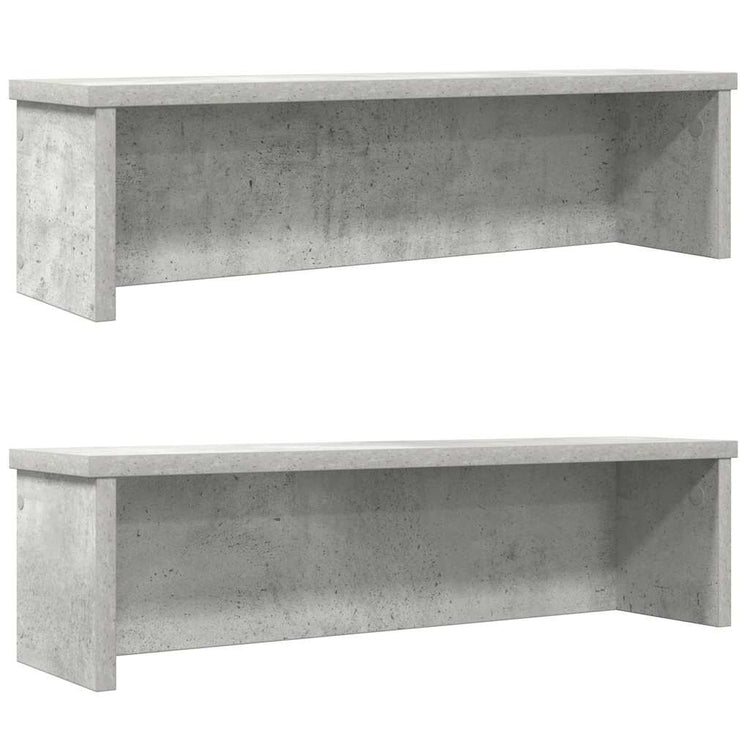 Vidaxx étagères de cuisine empilables 2 pcs 50x15x16 cm gris béton