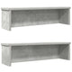 Vidaxx étagères de cuisine empilables 2 pcs 50x15x16 cm gris béton