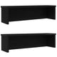 Racks de cuisine Vidaxl Empilable 2 PCS 60x15x16 cm noir