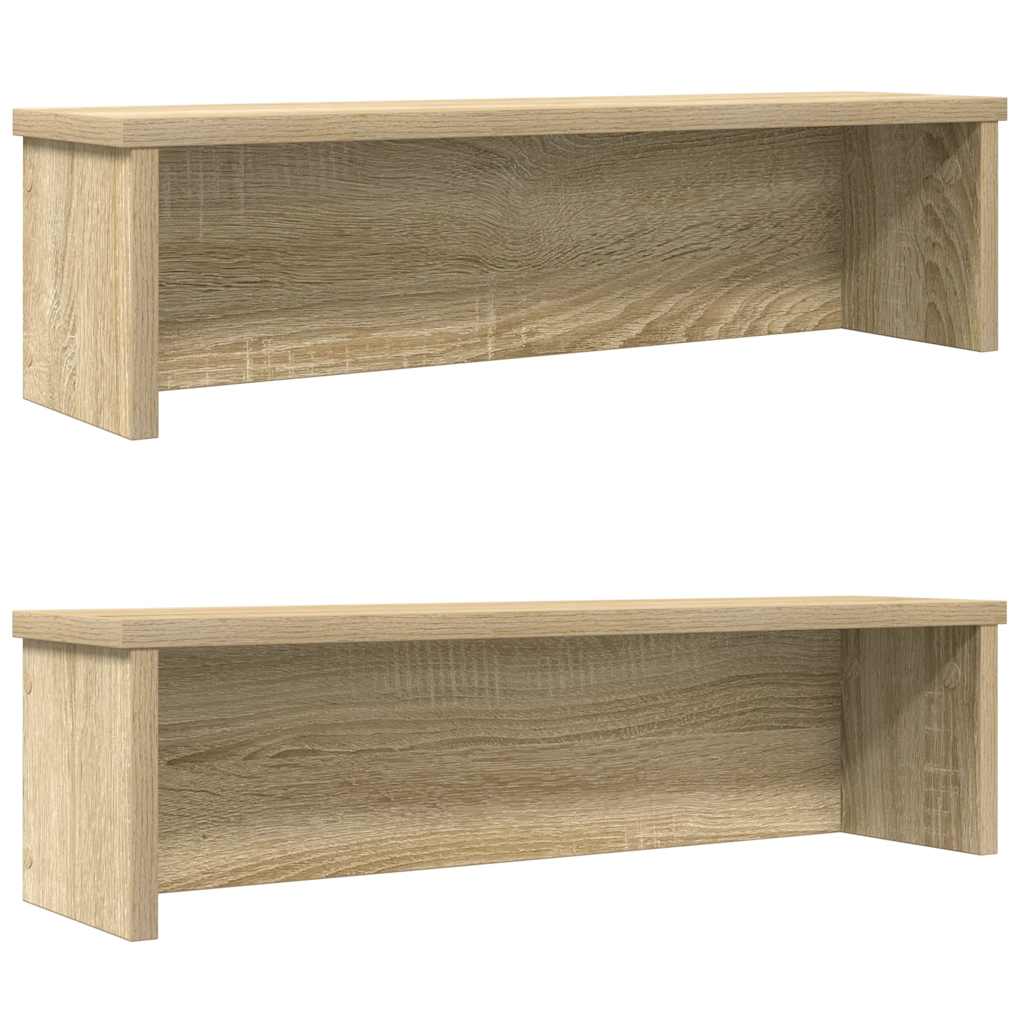 Vidaxl Kitchen Racks Empilable 2 PCS 60X15X16 CM SONOMA OAK COLORED