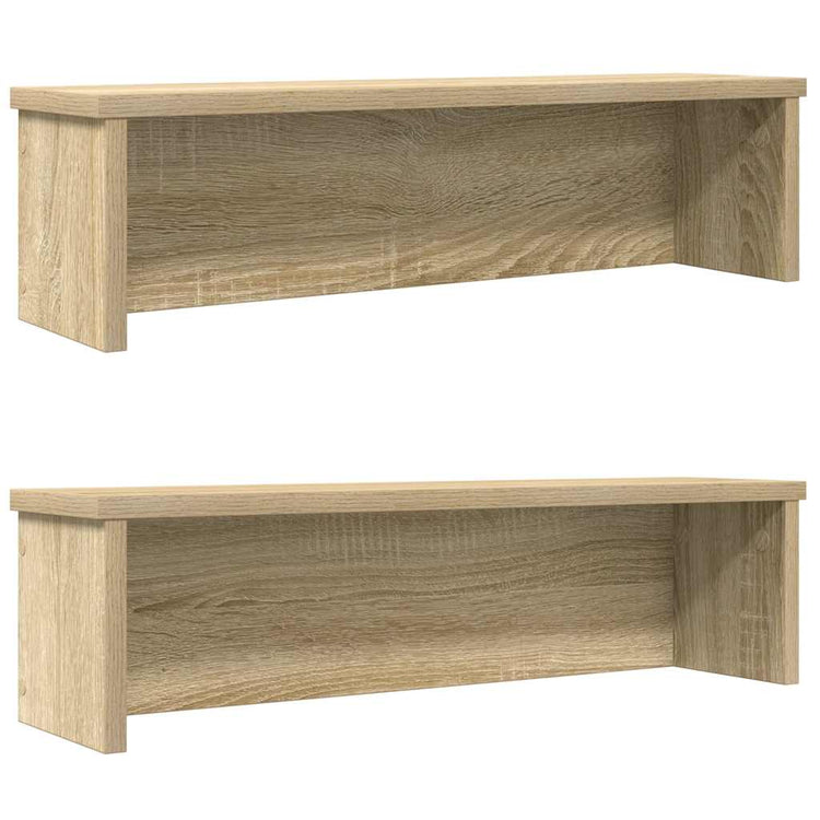 Vidaxl Kitchen Racks Empilable 2 PCS 60X15X16 CM SONOMA OAK COLORED
