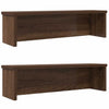 Racks de cuisine Vidaxl Empilable 2 PCS 60x15x16 cm Couleur de chêne marron