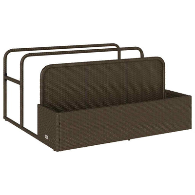 Vidaxx sac de rangement pour piscine, marron, 110x100x57 cm, polyrotin