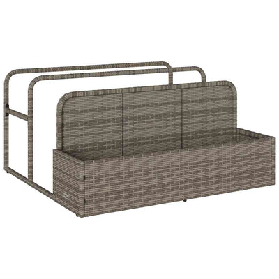 Vidaxx sac de rangement pour piscine, gris, 110x100x57 cm, polyrotin