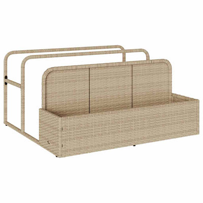Vidaxx sac de rangement pour piscine, beige, 110x100x57 cm, polyrotin