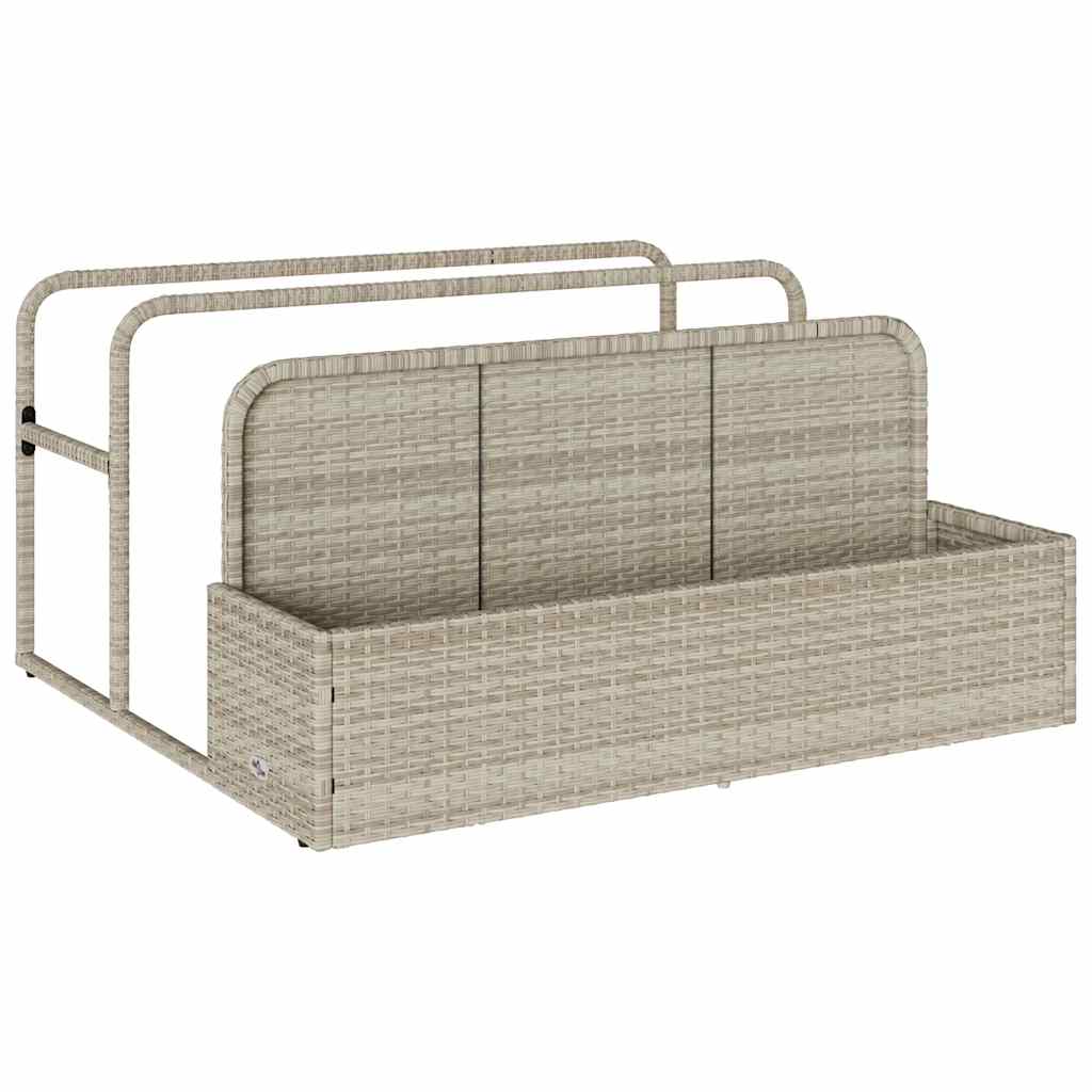 Vidaxx storage bag for the pool, light gray, 110x100x57 cm, polyrattan