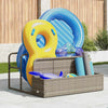 Vidaxx storage bag for the pool, light gray, 110x100x57 cm, polyrattan