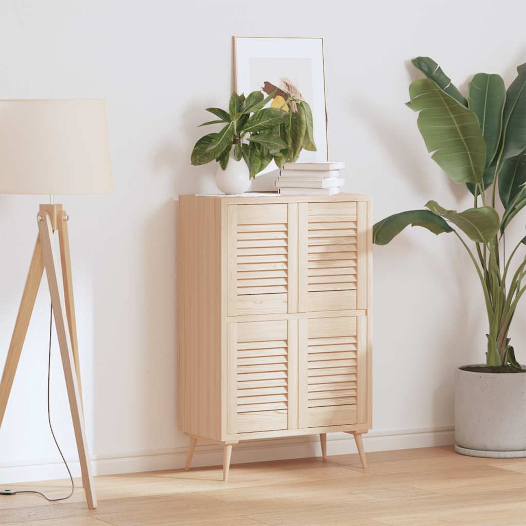 Vidaxxl portes d'armoires à lattes 4 pcs 39,5x29,5 cm bois de pin massif