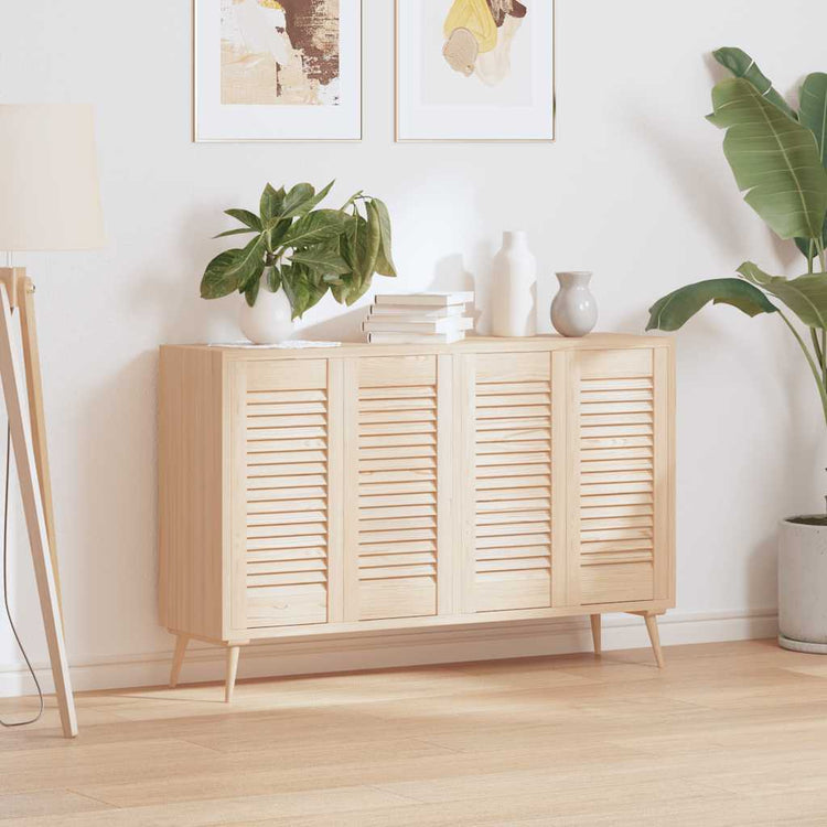 Vidaxxl portes d'armoires à lattes 4 pcs 61,5x29,5 cm bois de pin massif