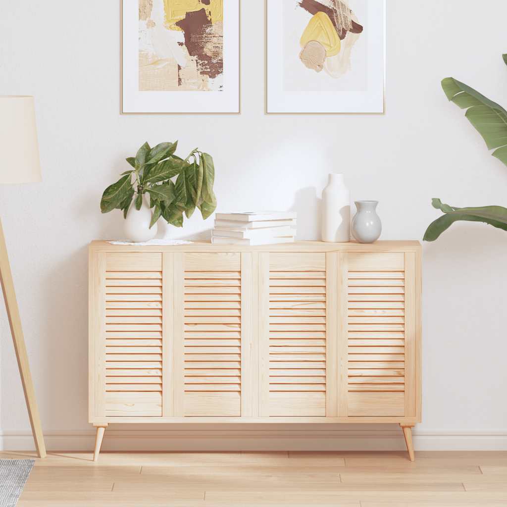 Vidaxxl portes d'armoires à lattes 4 pcs 61,5x29,5 cm bois de pin massif