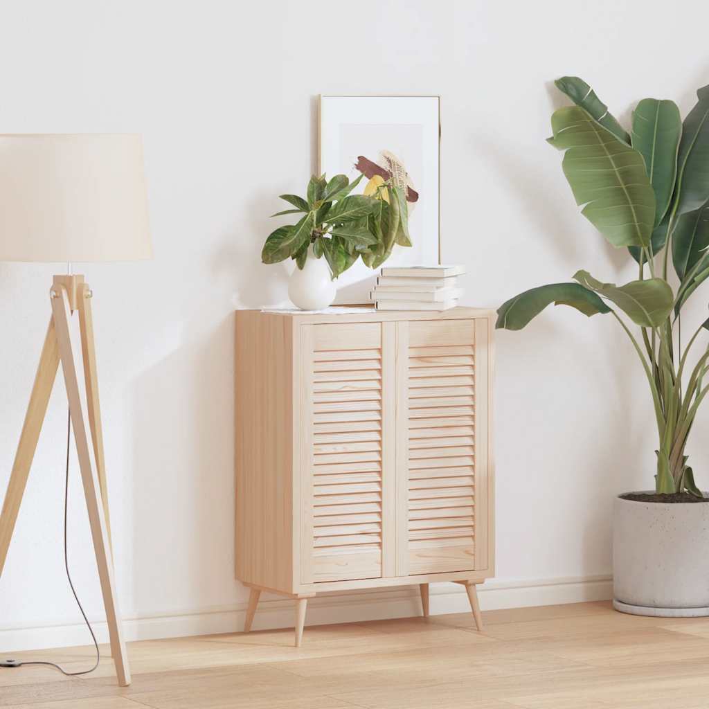 Vidaxx portes de placard à lattes 2 pcs 69x29,5 cm bois de pin massif