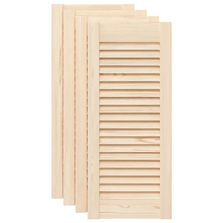 Vidaxx portes de placard à lattes 4 pcs 69x29,5 cm bois de pin massif