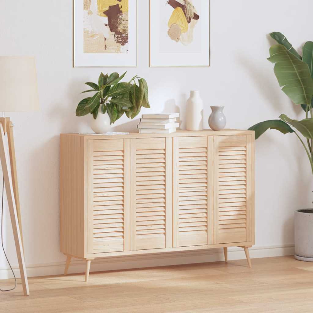 Vidaxx portes de placard à lattes 4 pcs 69x29,5 cm bois de pin massif