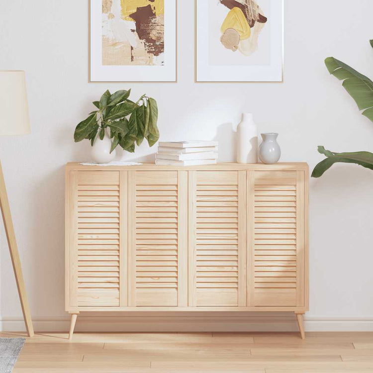 Vidaxx portes de placard à lattes 4 pcs 69x29,5 cm bois de pin massif