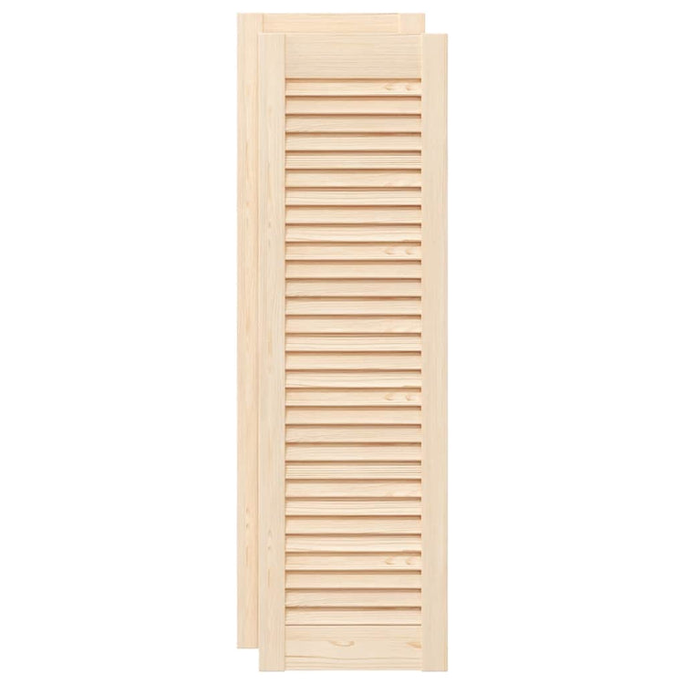 Vidaxx portes de placard à lattes 2 pcs 99x29,5 cm bois de pin massif