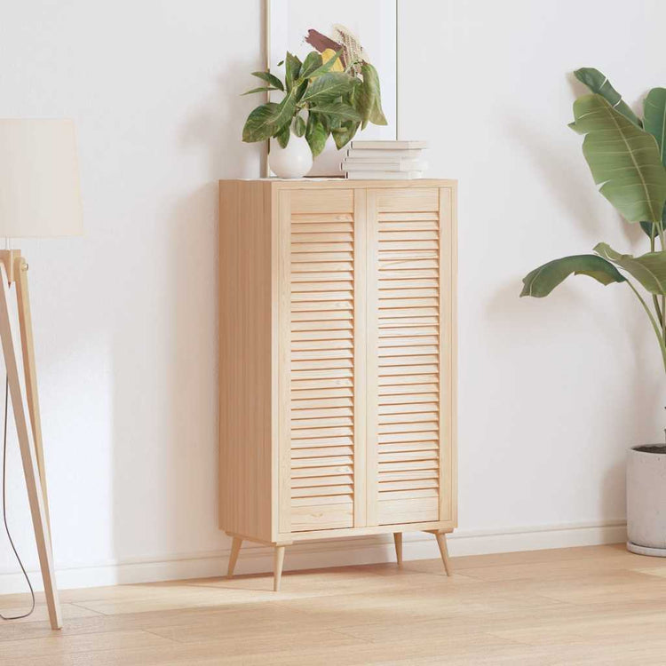 Vidaxx portes de placard à lattes 2 pcs 99x29,5 cm bois de pin massif