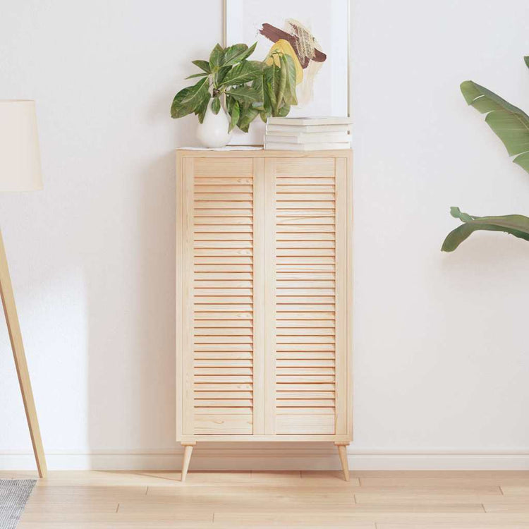 Vidaxx portes de placard à lattes 2 pcs 99x29,5 cm bois de pin massif