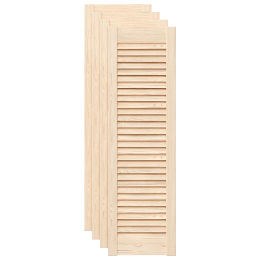 Vidaxx portes de placard à lattes 4 pcs 99x29,5 cm bois de pin massif