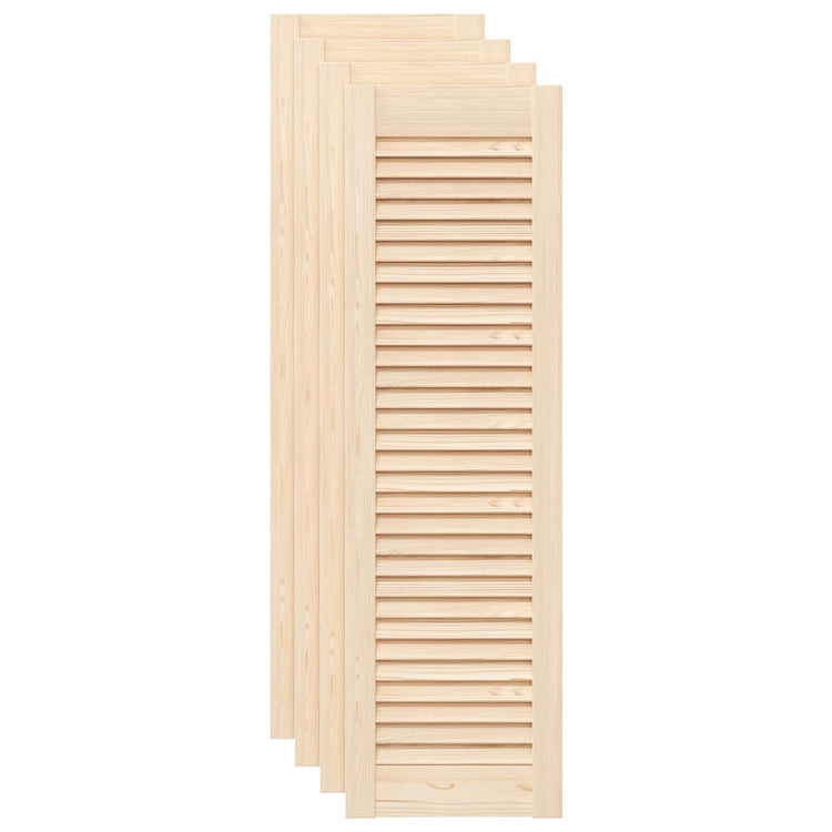 Vidaxx portes de placard à lattes 4 pcs 99x29,5 cm bois de pin massif