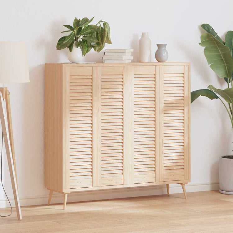Vidaxx portes de placard à lattes 4 pcs 99x29,5 cm bois de pin massif