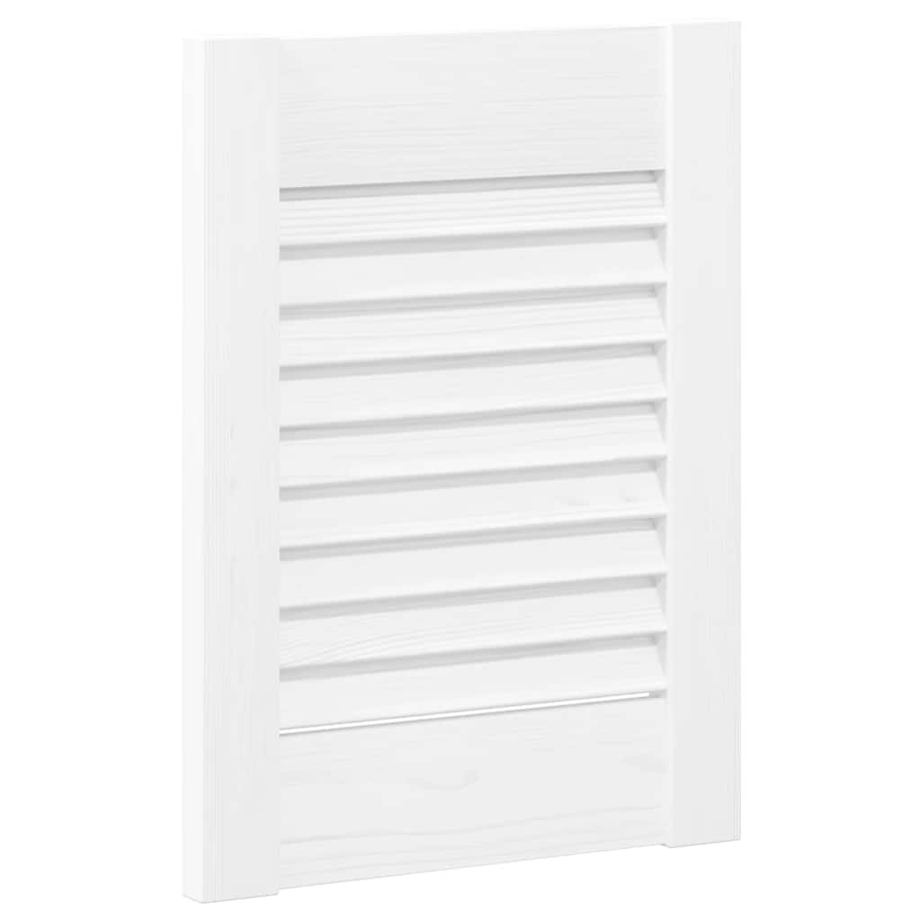 Vidaxxl porte d'armoire design à persiennes 39,5x29,5 cm blanc