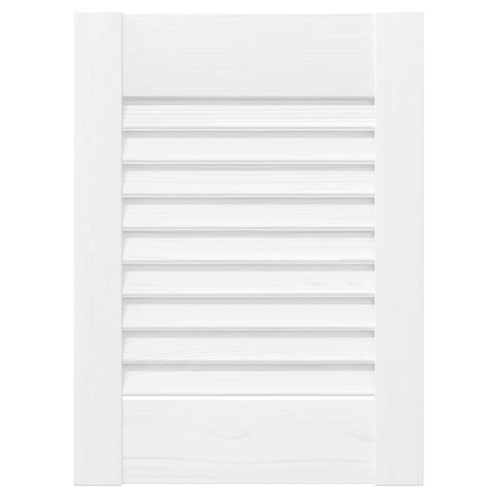 Vidaxxl porte d'armoire design à persiennes 39,5x29,5 cm blanc