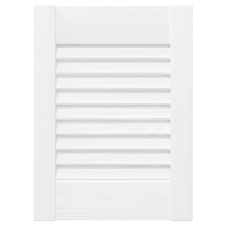 Vidaxxl porte d'armoire design à persiennes 39,5x29,5 cm blanc