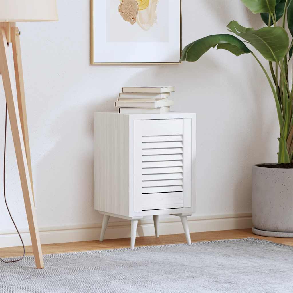 Vidaxxl porte d'armoire design à persiennes 39,5x29,5 cm blanc
