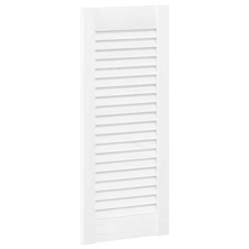 Vidaxxl porte d'armoire à persiennes design 61,5x29,5 cm blanc