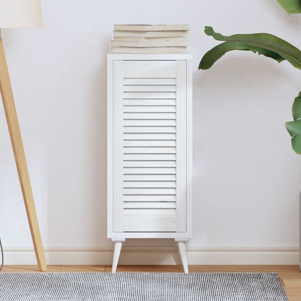 Vidaxx porte de placard design à persiennes 69x29,5 cm blanc