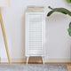 Vidaxx porte de placard design à persiennes 69x29,5 cm blanc