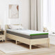 Vidaxxl surmatelas blanc et vert 80 x 200 cm tissu jacquard