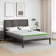 Vidaxxl surmatelas blanc et vert 140 x 200 cm tissu jacquard