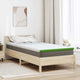 Vidaxxl surmatelas blanc et vert 100 x 200 cm tissu jacquard