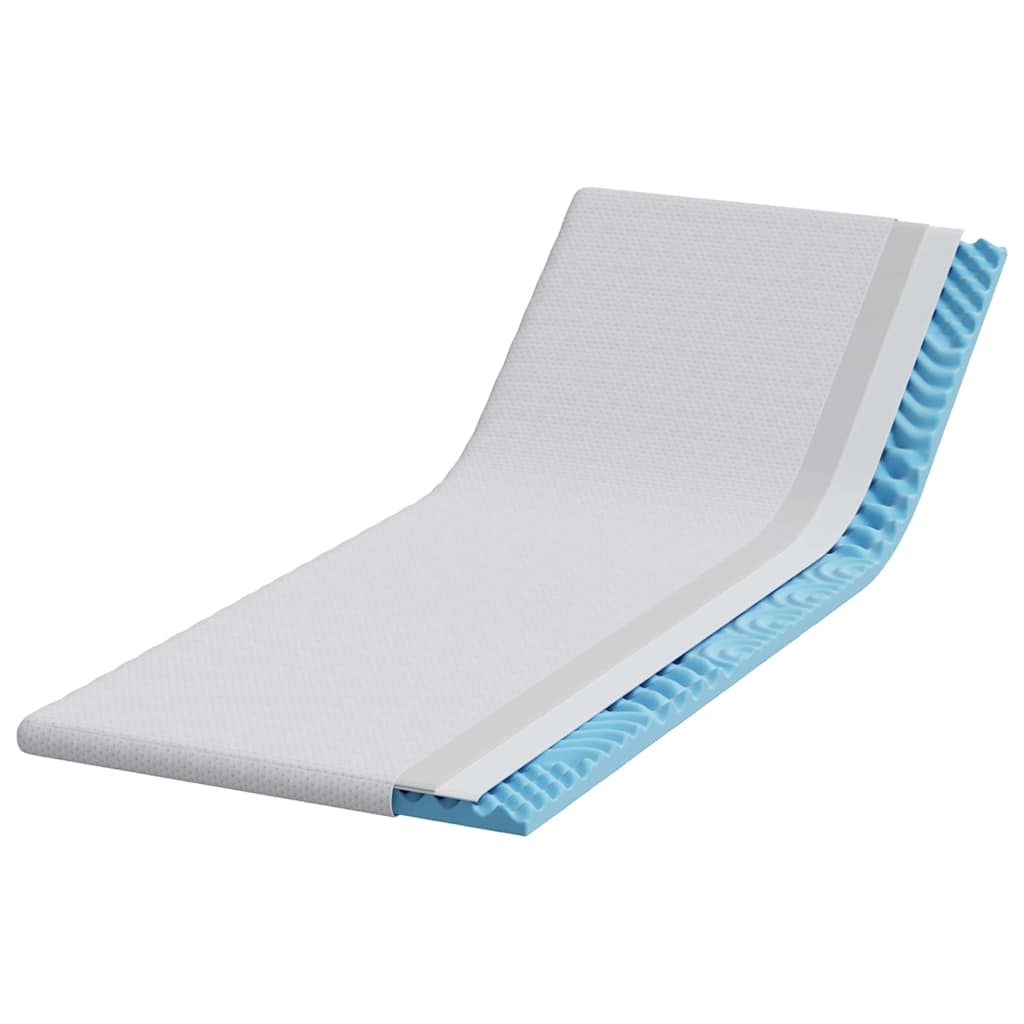 VidaXL surmatelas blanc 80 x 200 cm tissu jacquard