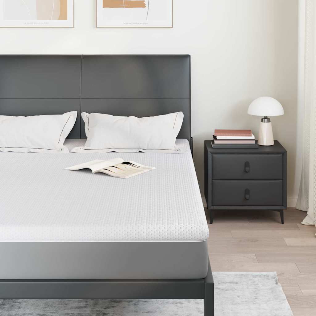Vidaxxl surmatelas blanc 140 x 190 cm tissu jacquard