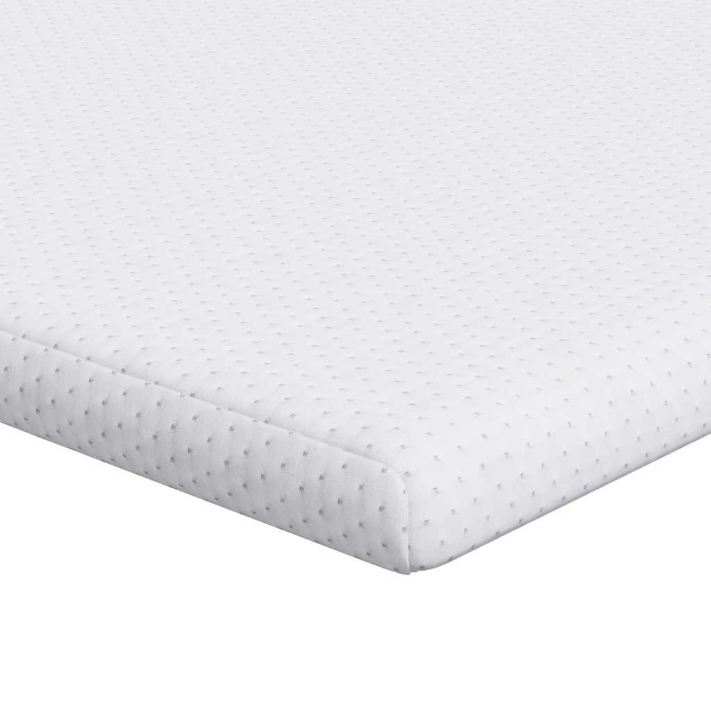 Vidaxxl surmatelas blanc 140 x 190 cm tissu jacquard
