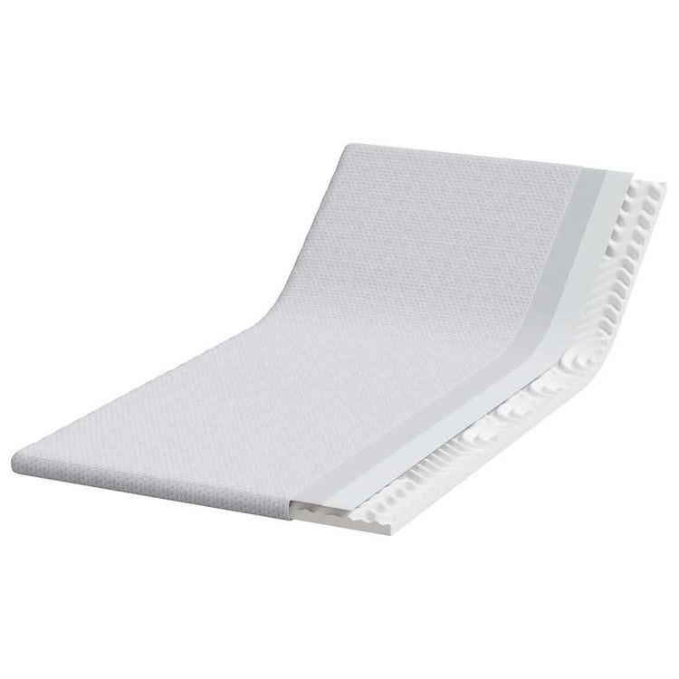 Vidaxxl surmatelas blanc 90 x 190 cm tissu jacquard