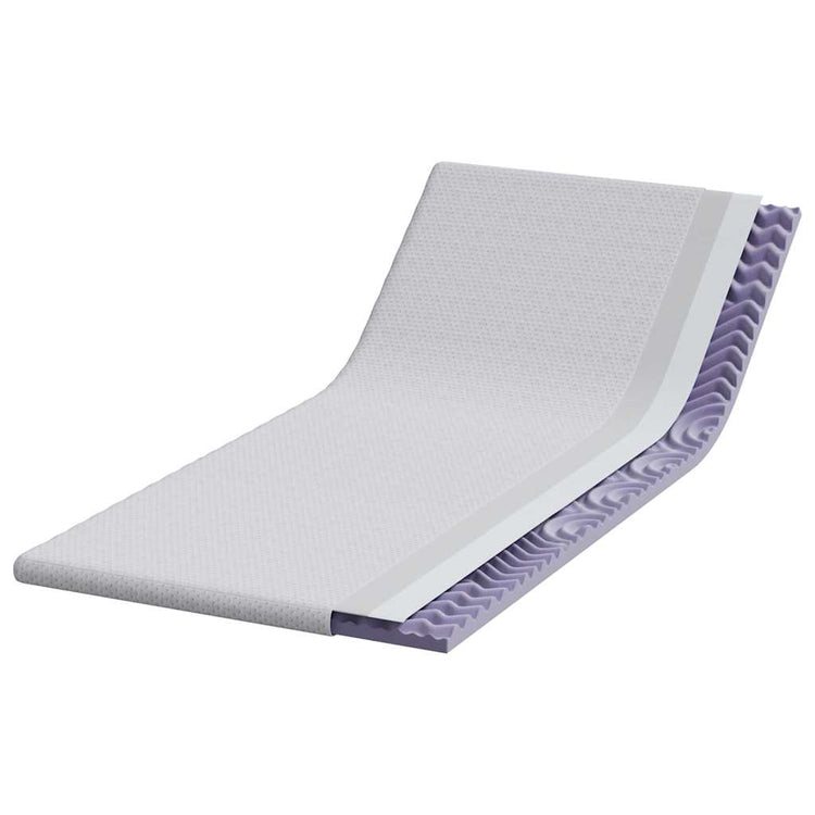 Vidaxxl surmatelas blanc 100 x 200 cm tissu jacquard