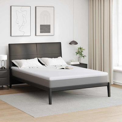 Vidaxxl surmatelas blanc 140 x 190 cm tissu jacquard