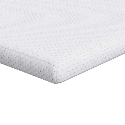 Vidaxxl surmatelas blanc 140 x 190 cm tissu jacquard