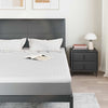 Vidaxxl surmatelas blanc 140 x 200 cm tissu jacquard