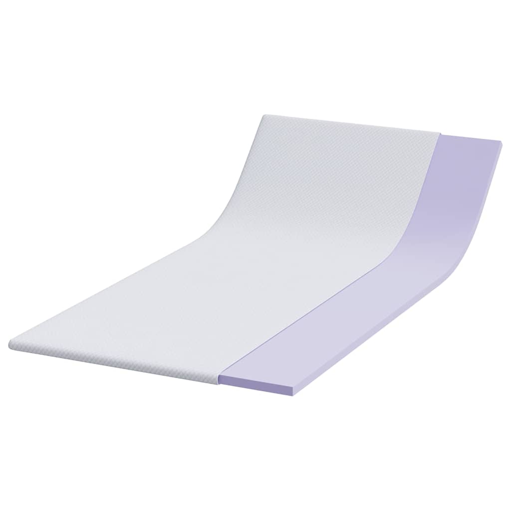 Vidaxxl surmatelas blanc 90 x 190 cm tissu jacquard