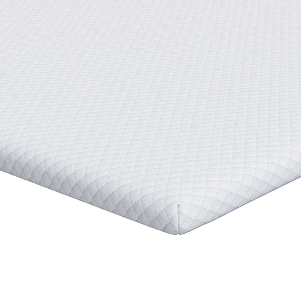 Vidaxxl surmatelas blanc 100 x 200 cm tissu jacquard