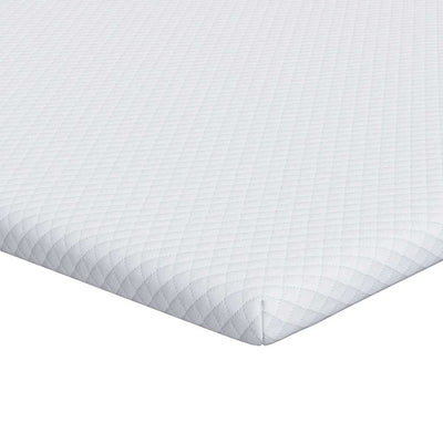 Vidaxxl surmatelas blanc 100 x 200 cm tissu jacquard